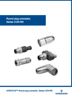 AVENTICS CON-RD CONENCTORS CATALOG CON-RD SERIES: ROUND PLUG CONNECTOR